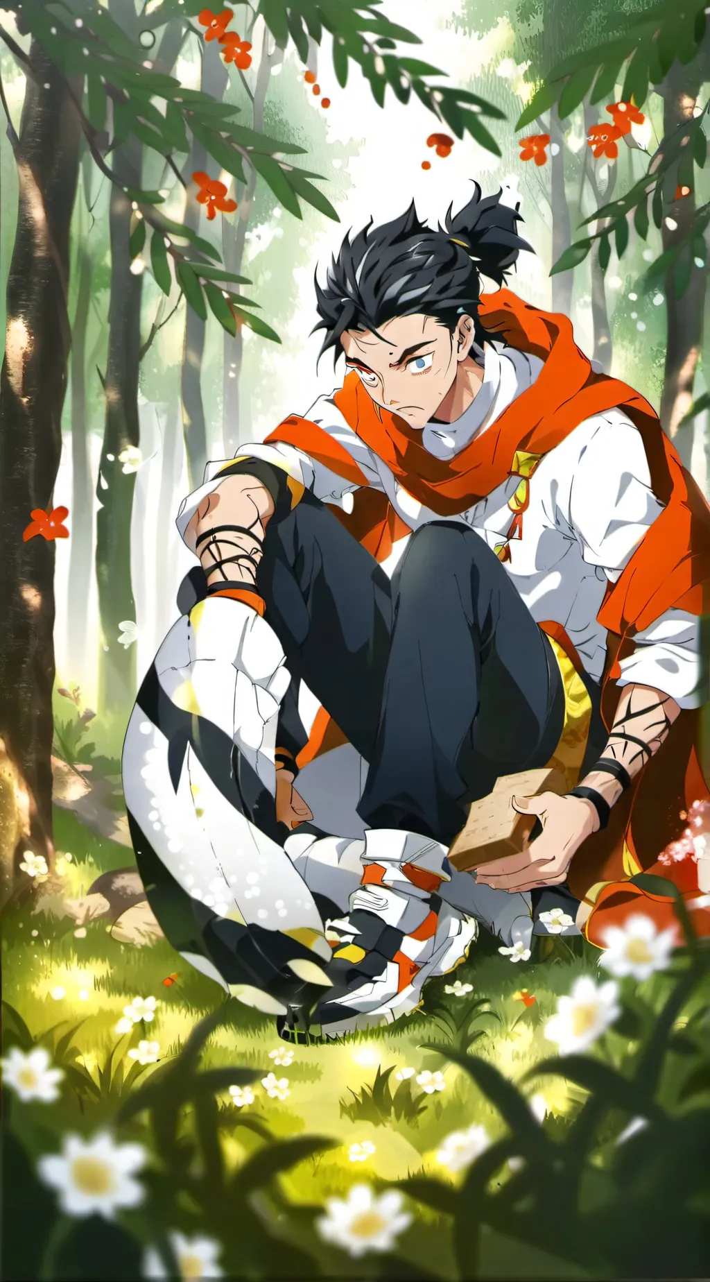 ai character: HIMEJIMA GYOMEI background