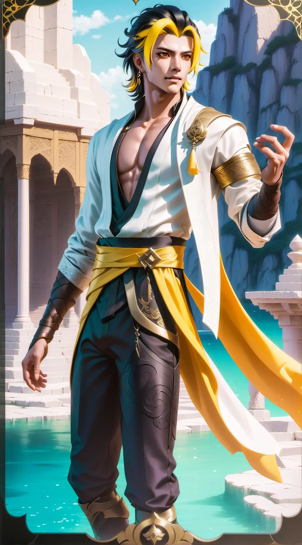 ai character: Annapurna background