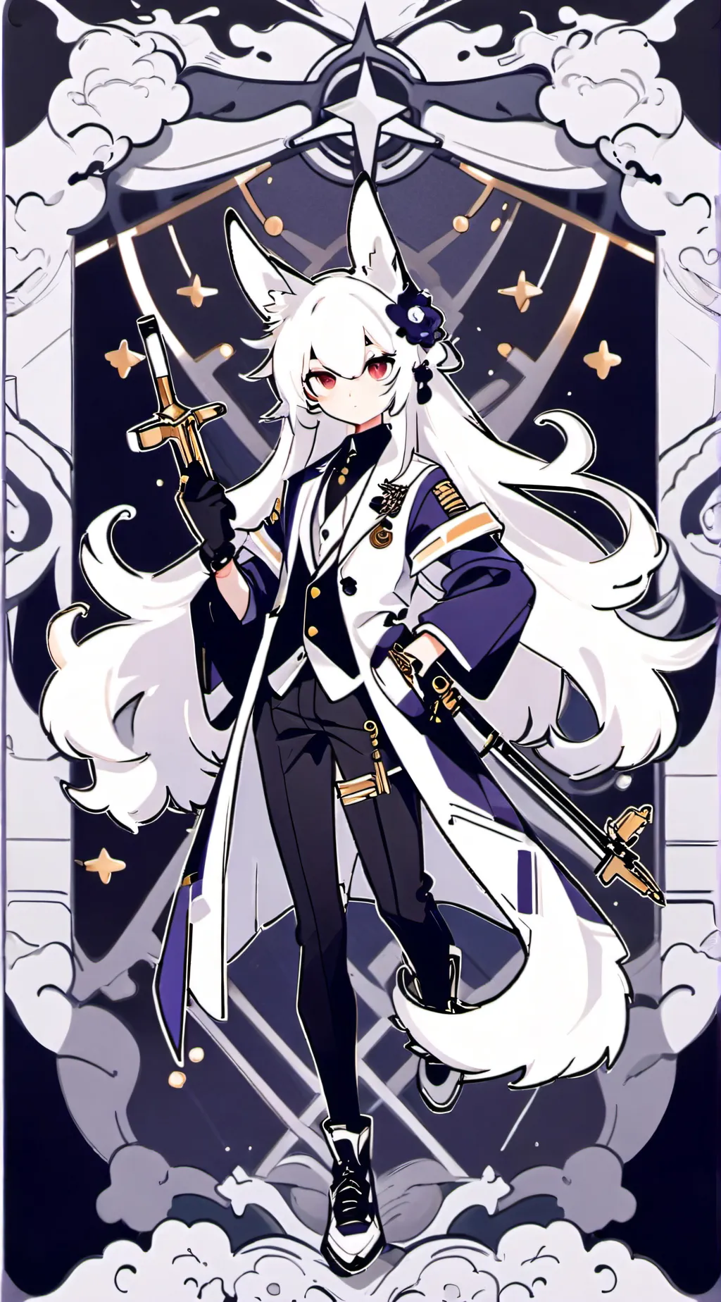 ai character: fur con background