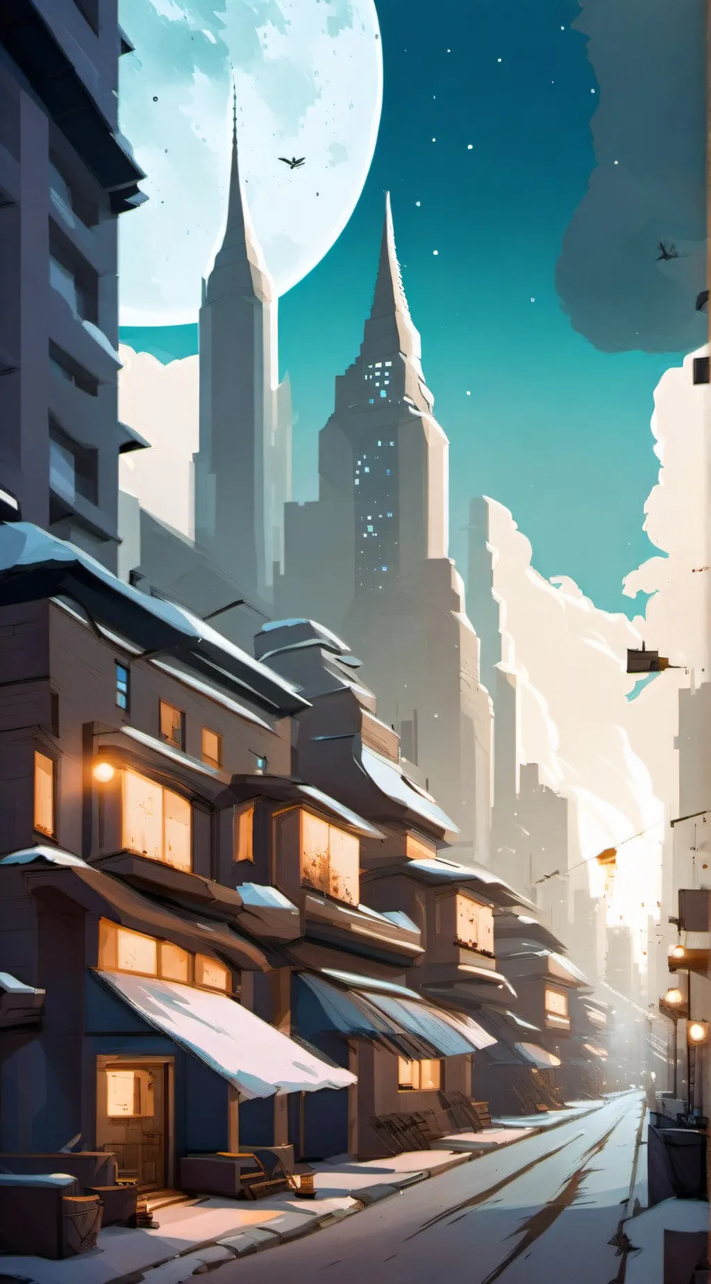 ai character: Gotham City  background