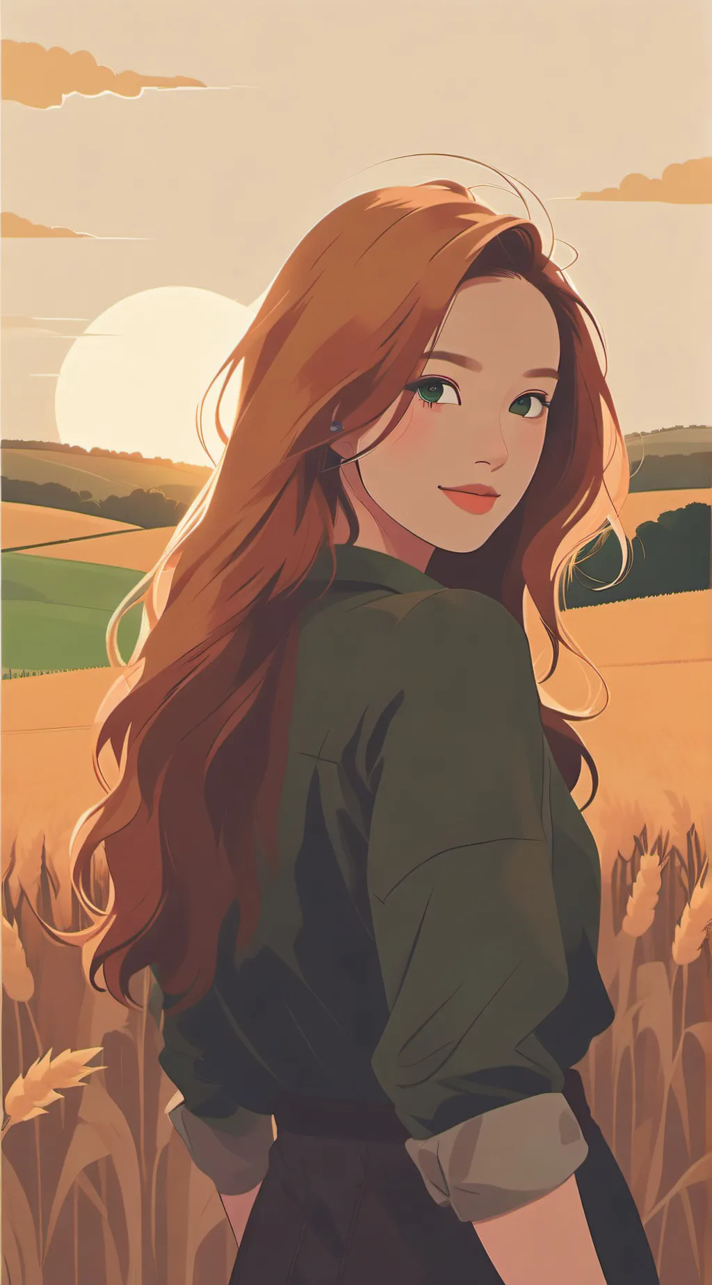 ai character: Luna background