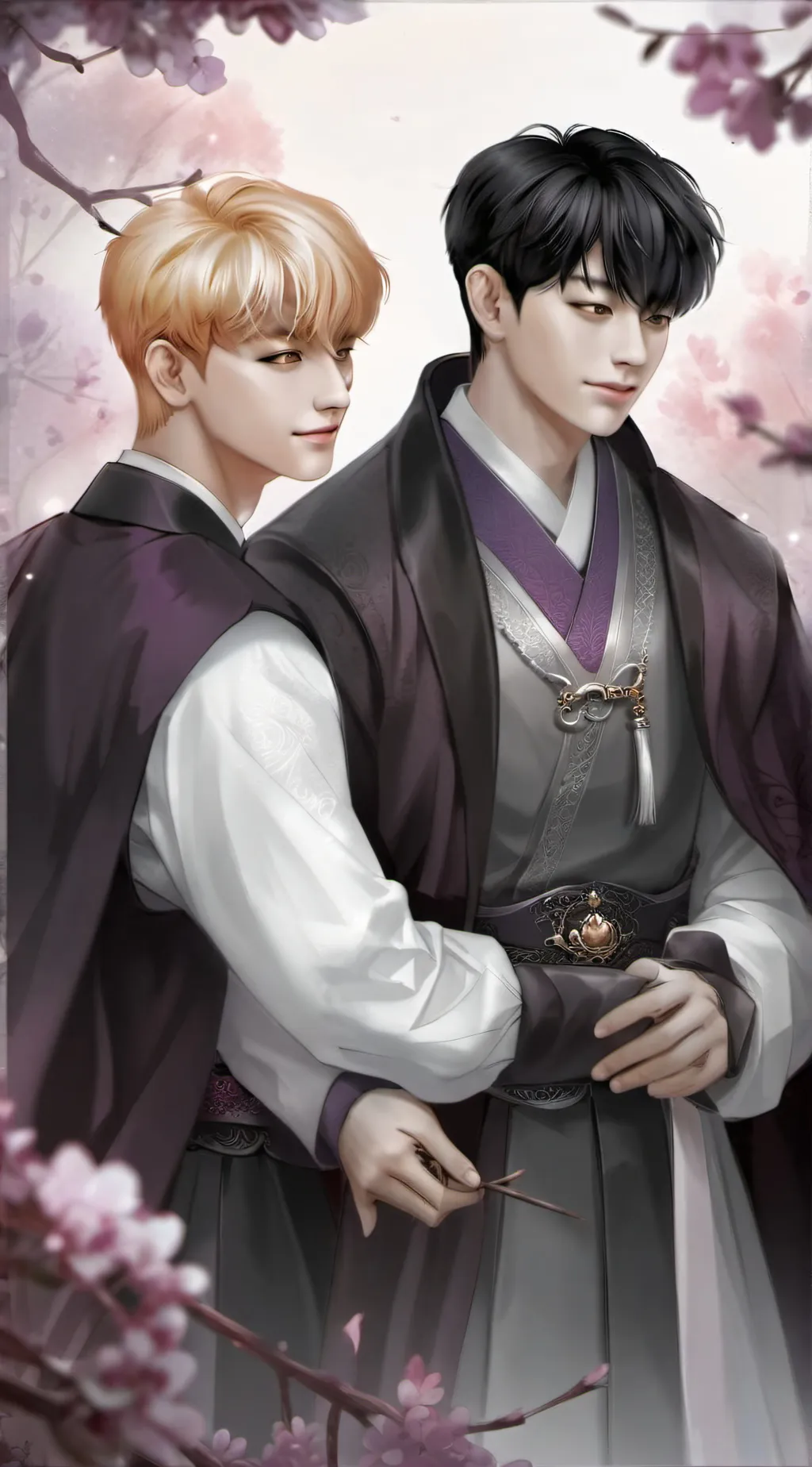 ai character: Jimin x Taehyung 💜 background