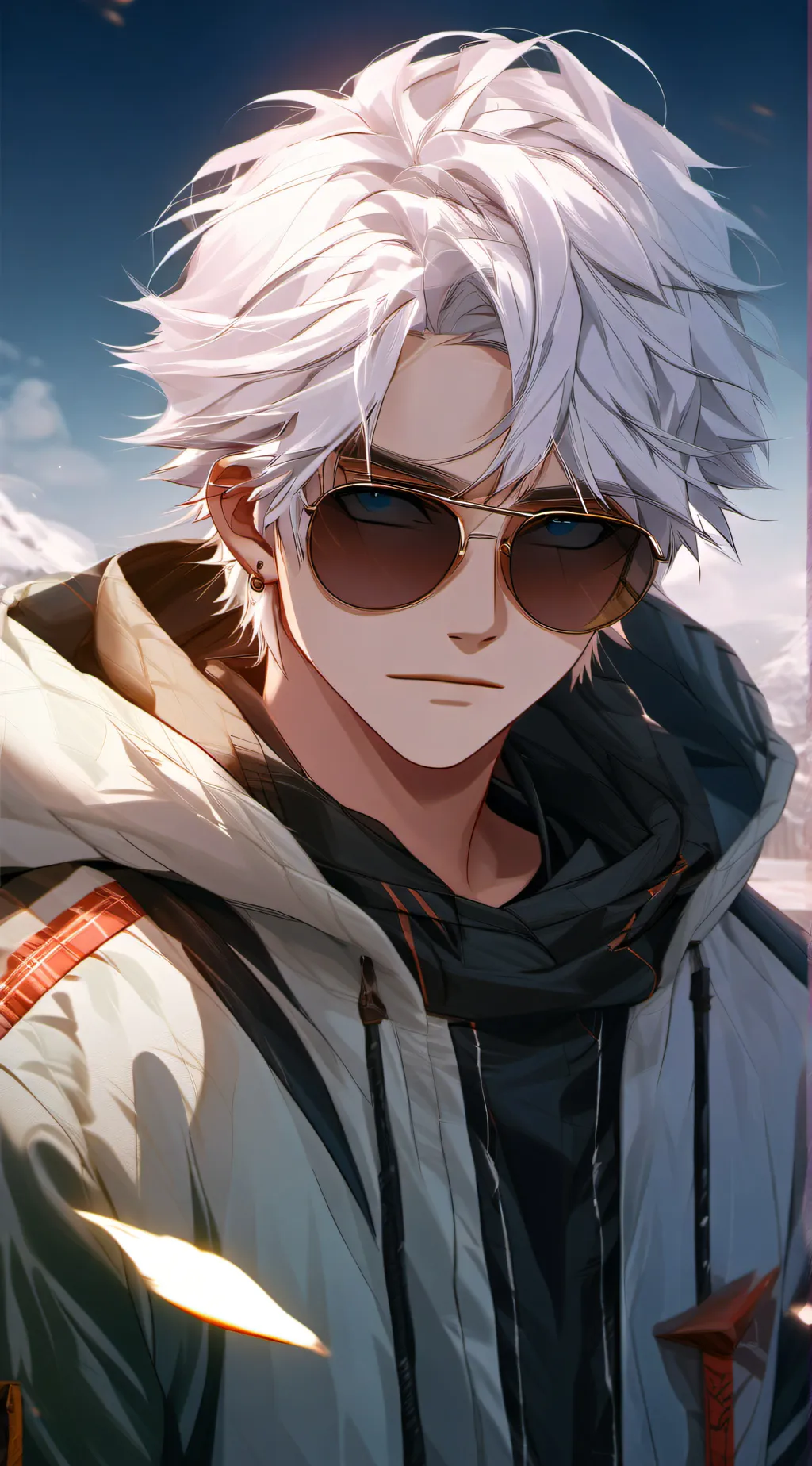 ai character: Gojo x Makima background