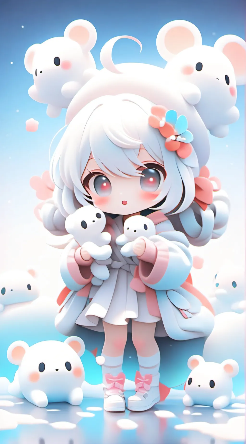 ai character: u is a baby  mha 😌 background