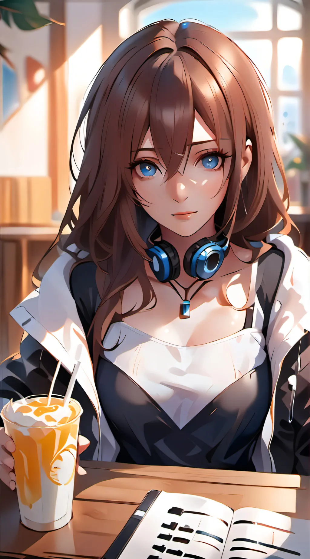 ai character: miku nakano background