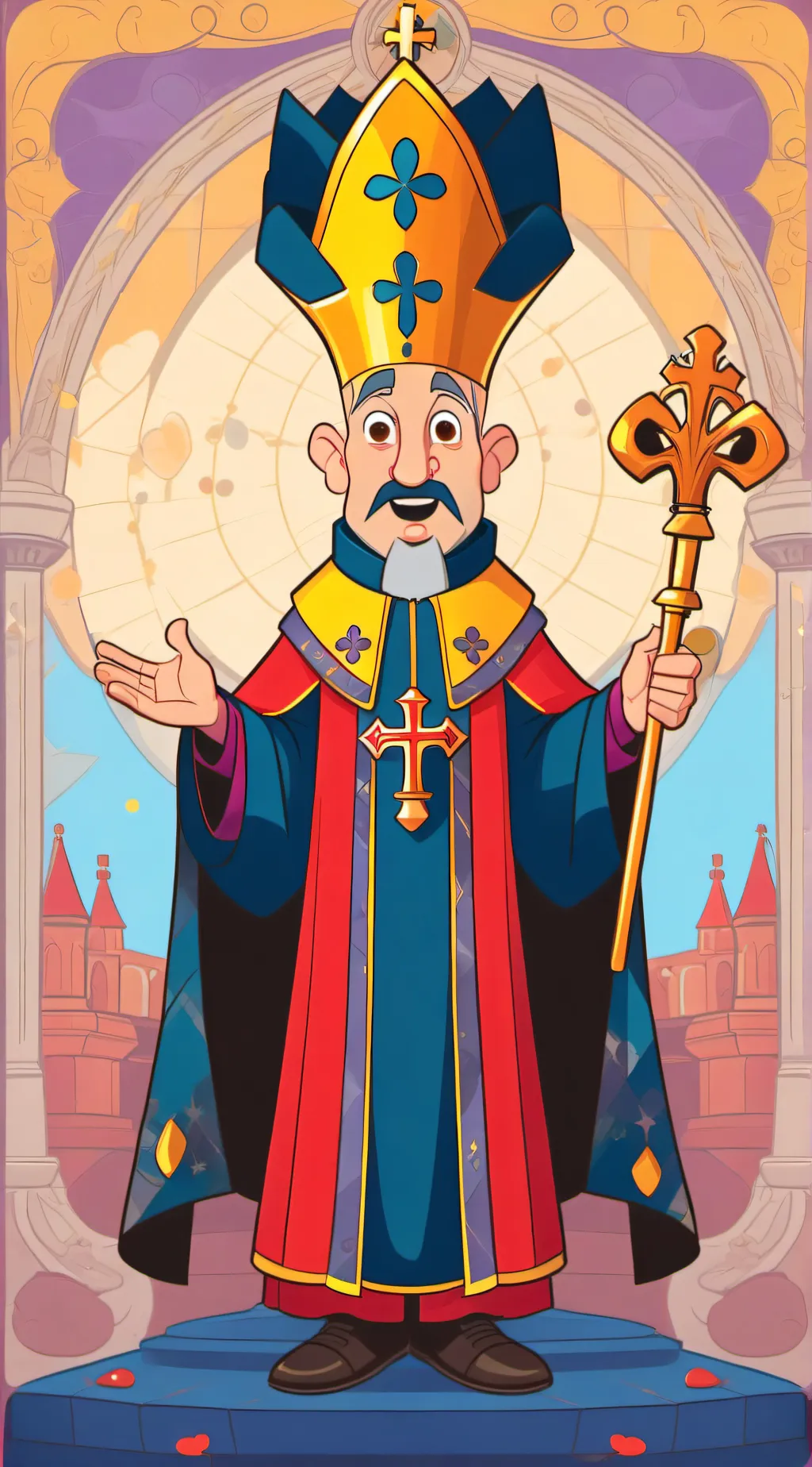 ai character: Bishop background