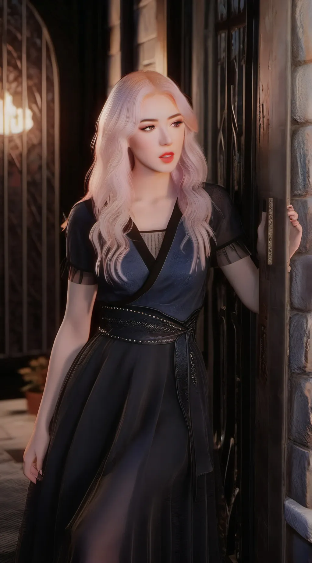 ai character: lyssy noel  background