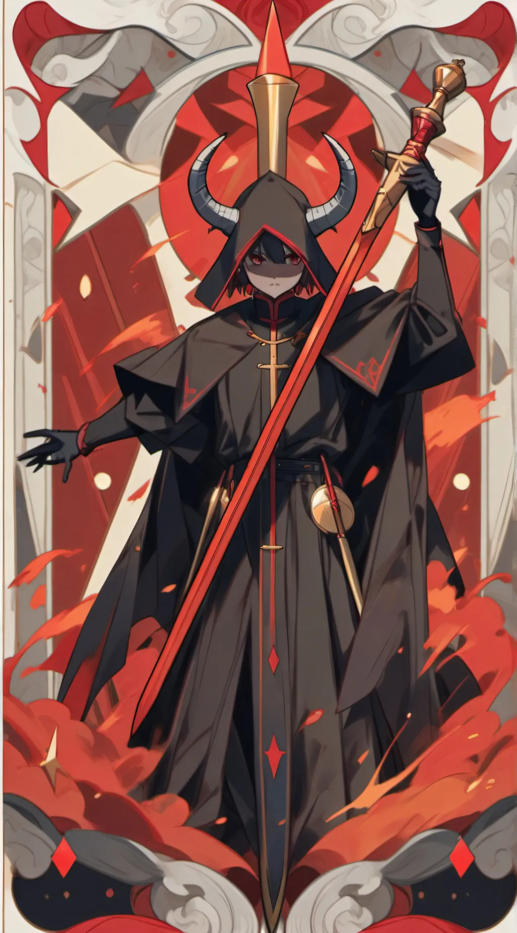 ai character: hashira background