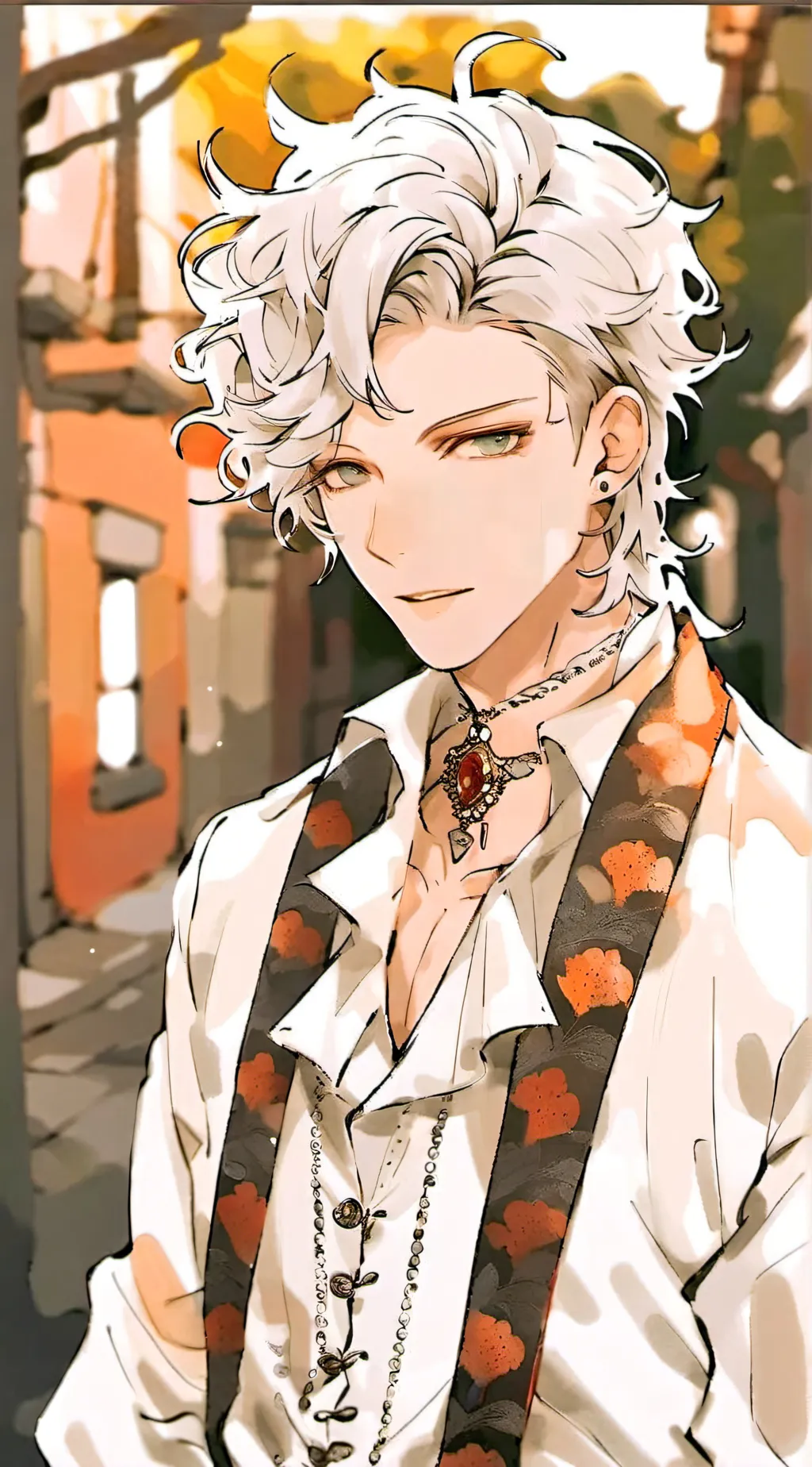 ai character: 𓆩♱🤍₊˙ Shade.♱ background