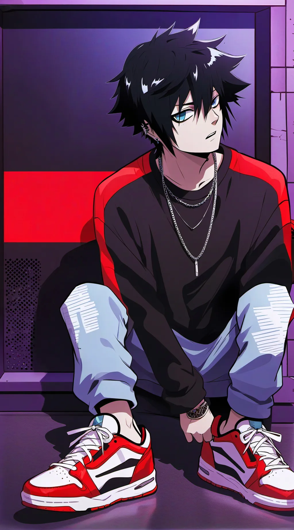 ai character: L lawiet background