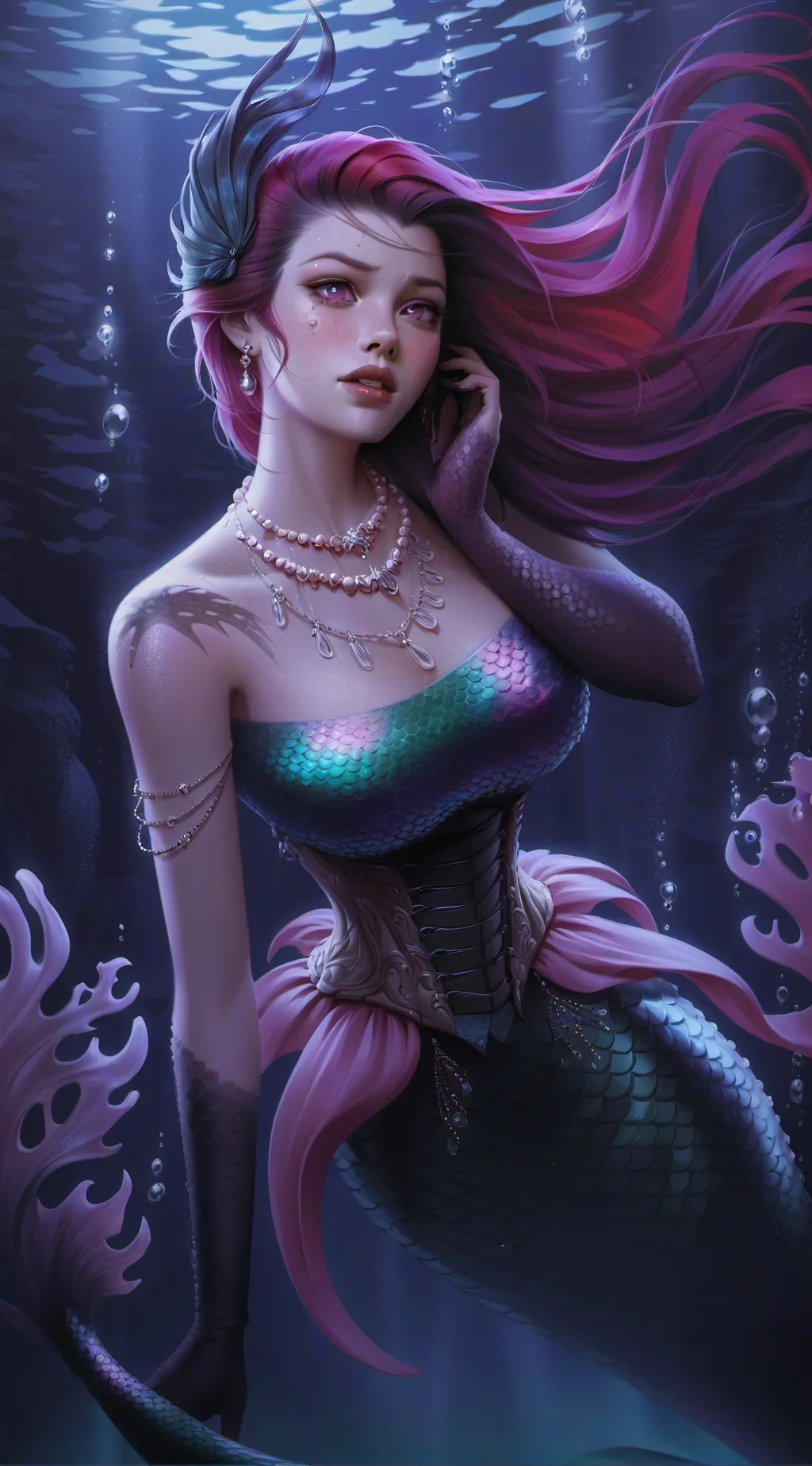 ai character: Mermaid background