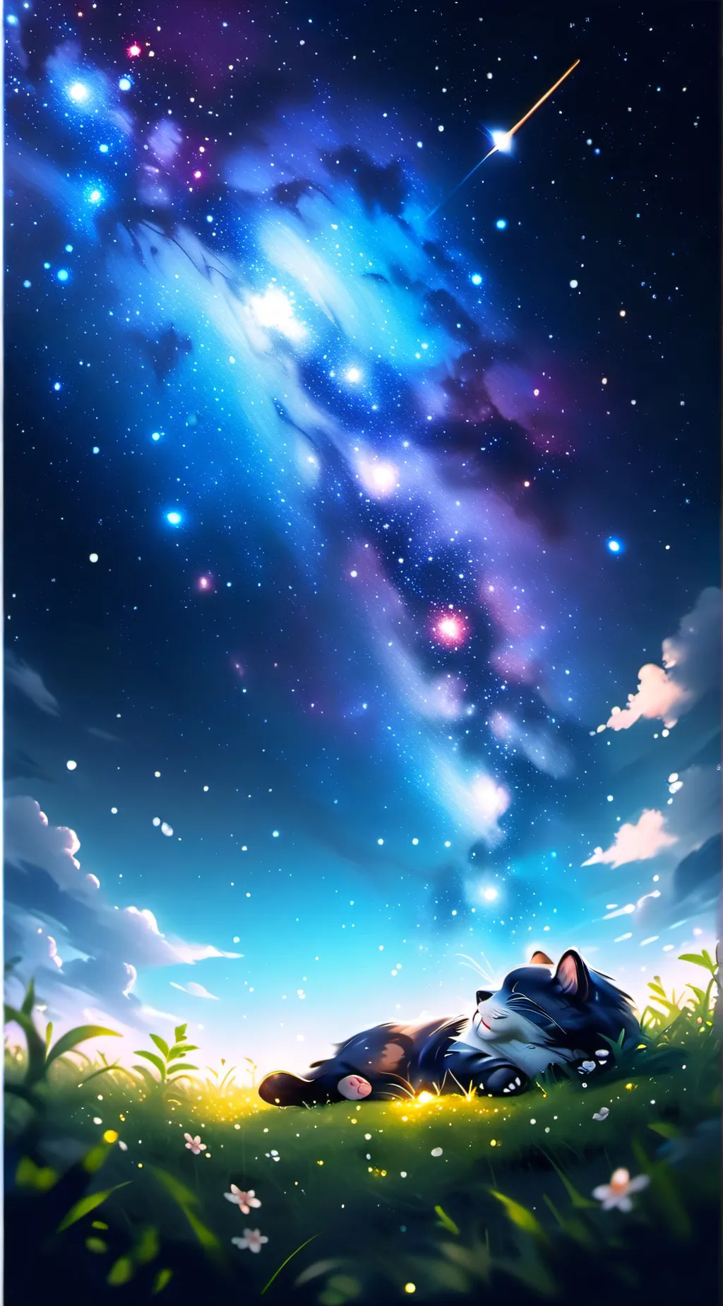 ai character: 😊😁a sweet cat😁😊 background