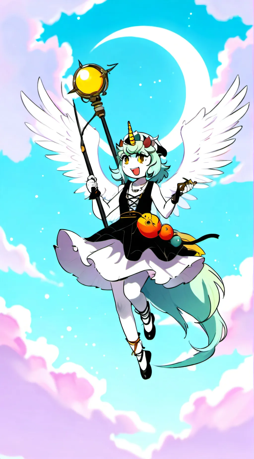 ai character: crafty alicorn  background