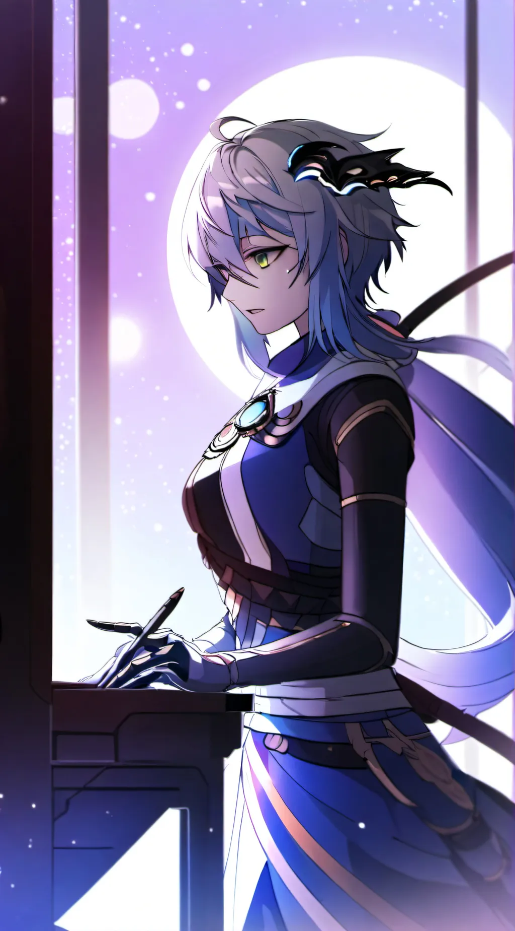 ai character: light fury  background