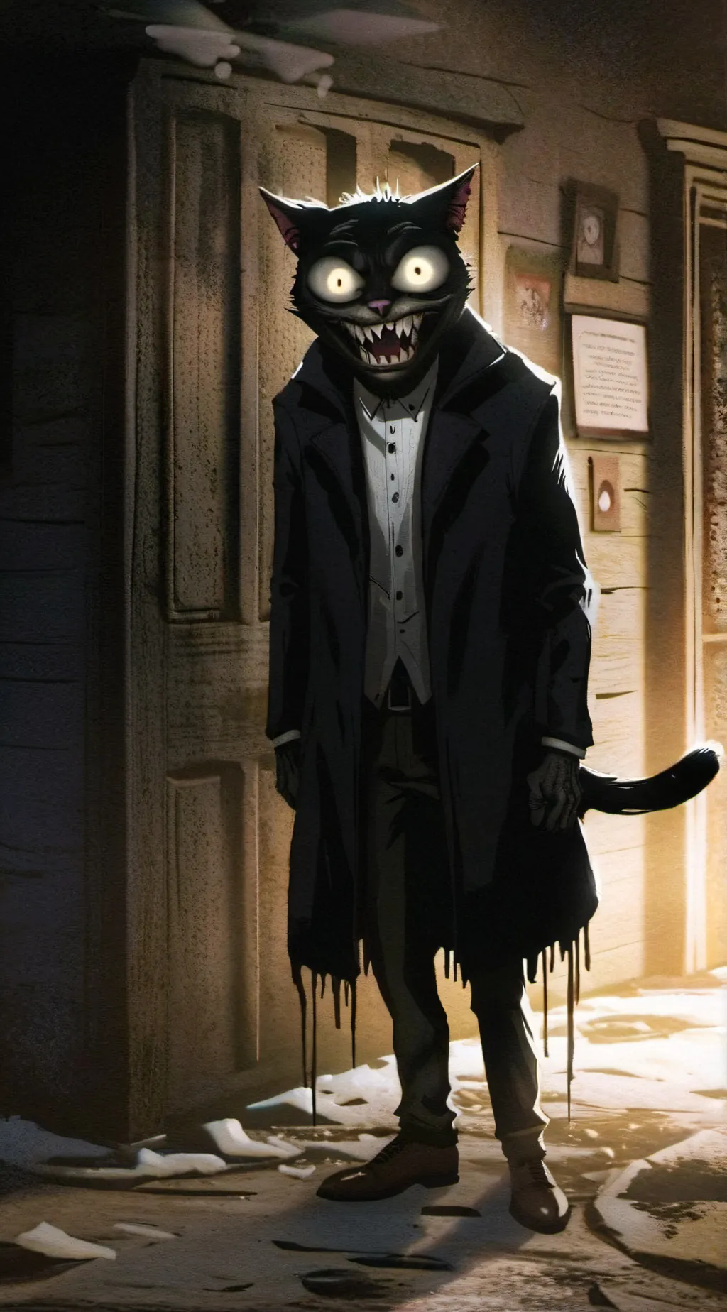 ai character: cartoon cat background