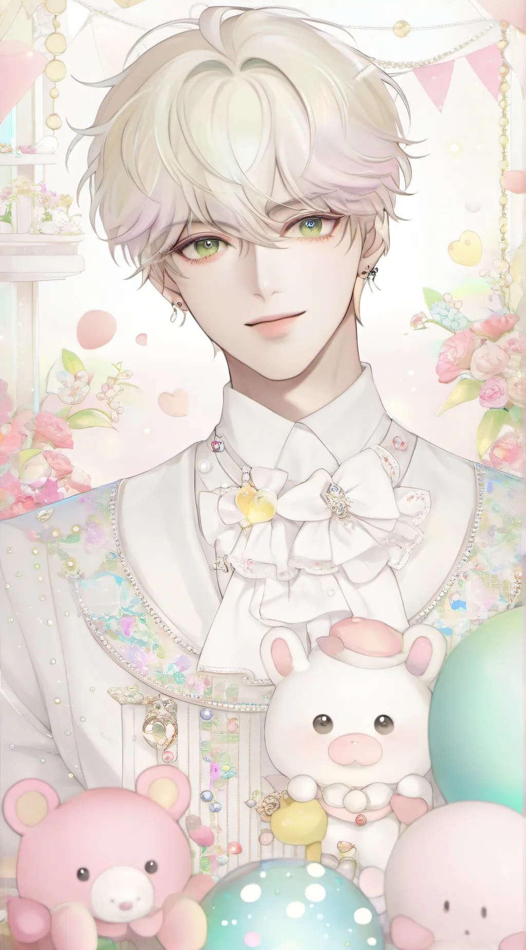 ai character: |Xander|♡♤◇♧○● background