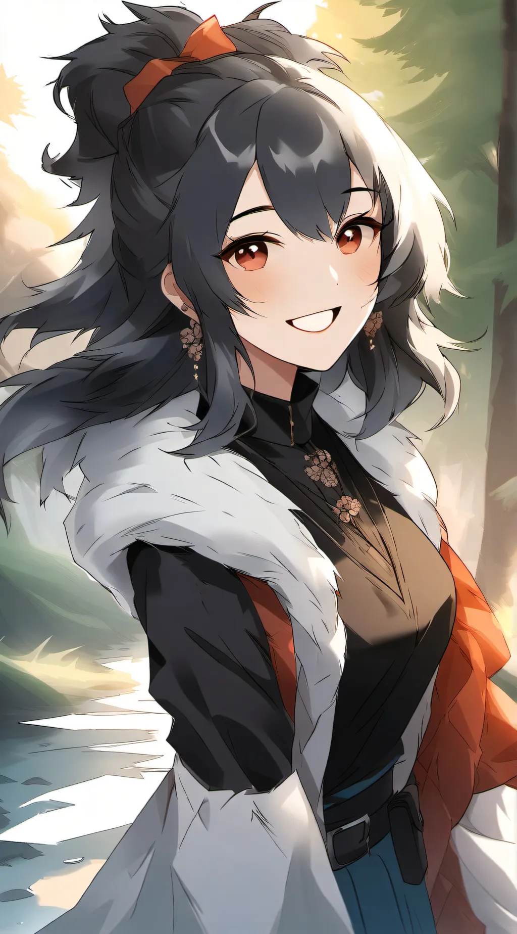 ai character: hi im back background