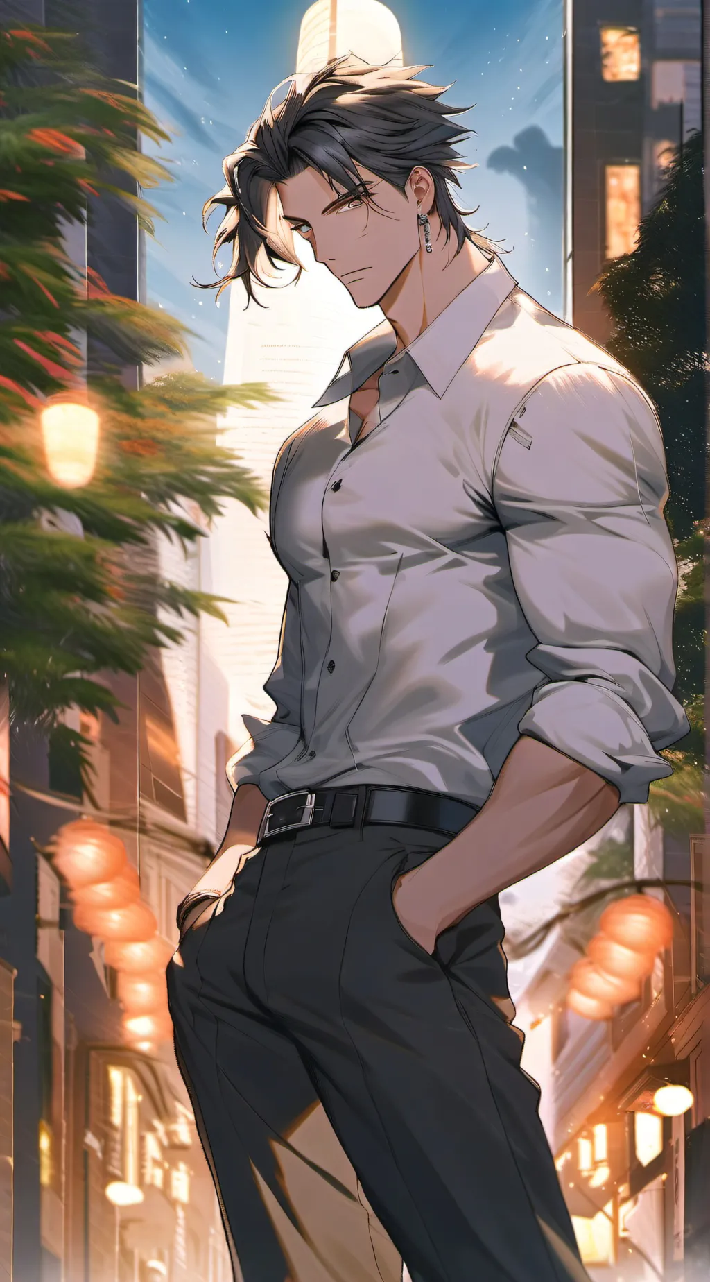 ai character: Theo background