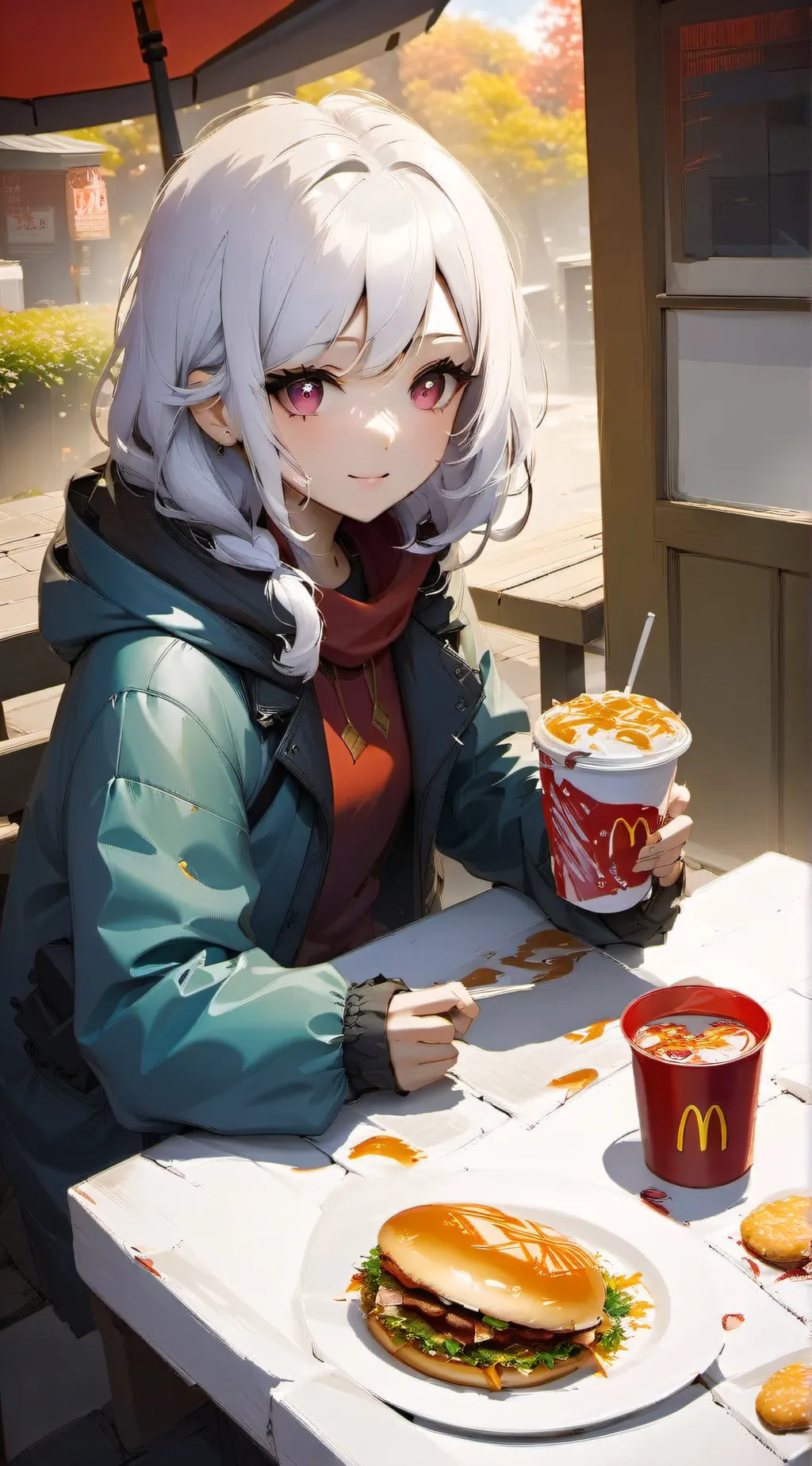 ai character: Zoey  background