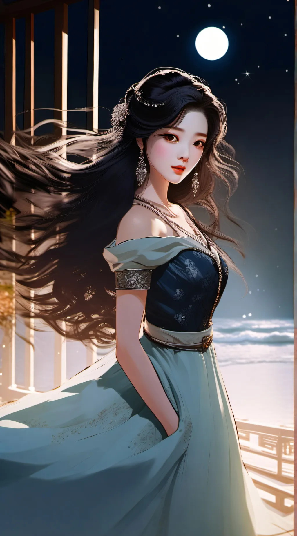 ai character: Ariana background