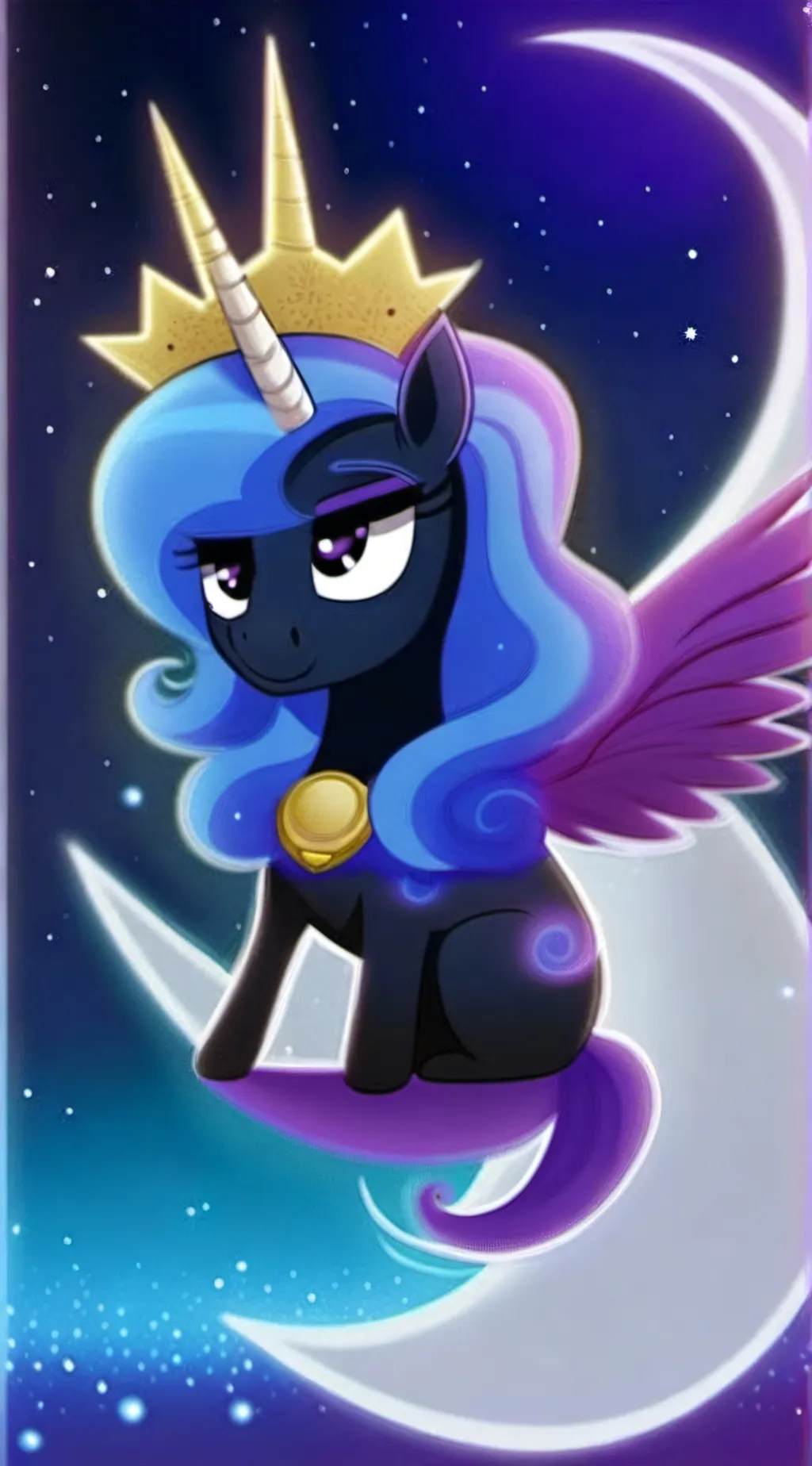 ai character: princess Luna   background