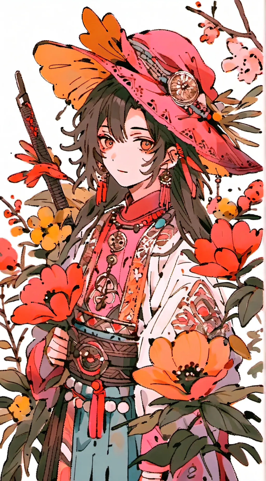 ai character: smiling quitters background