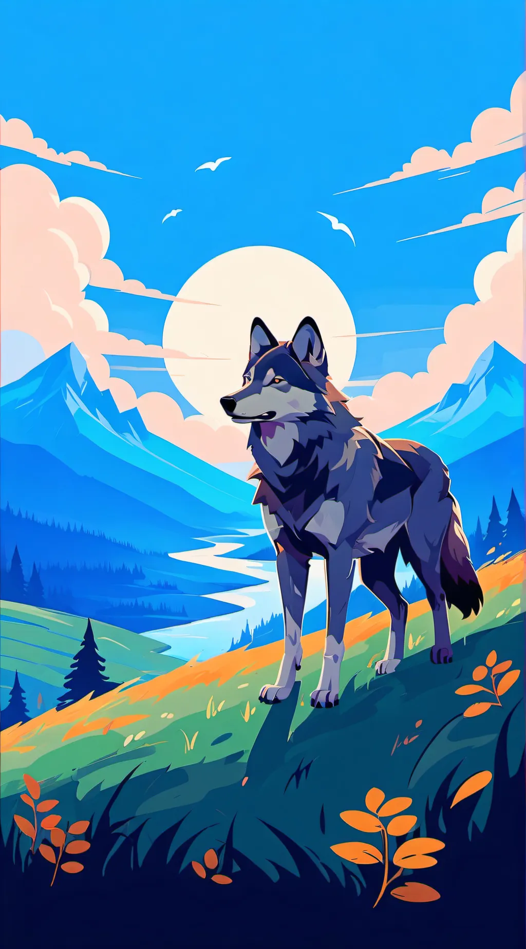 ai character: smiling critters  background