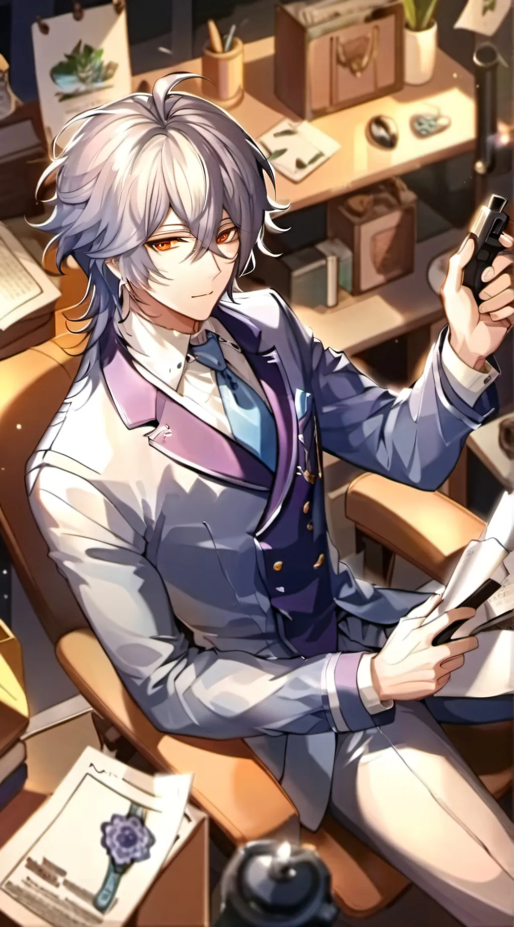 ai character: Sunday Oaktree AU4 background