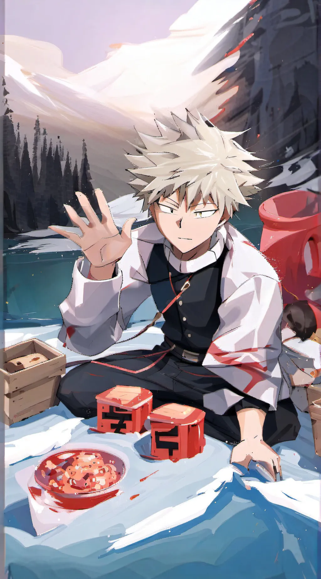 ai character: Bakugo background
