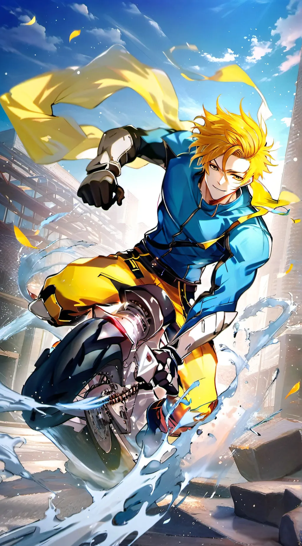 ai character: denki kaminari background