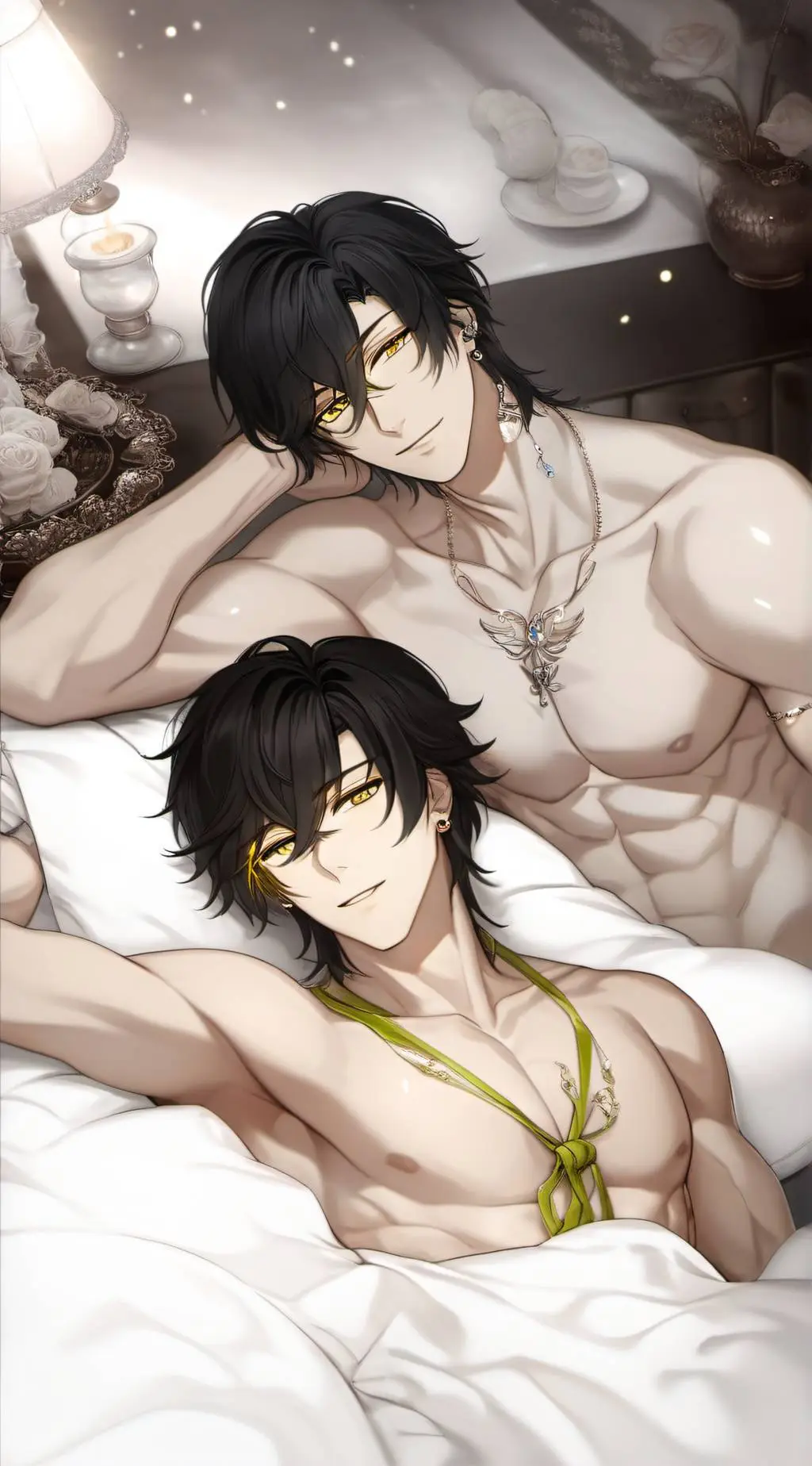 ai character: Klaus & Damon background