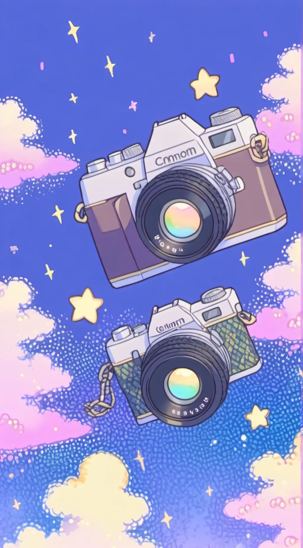 ai character: brown cameraman  background