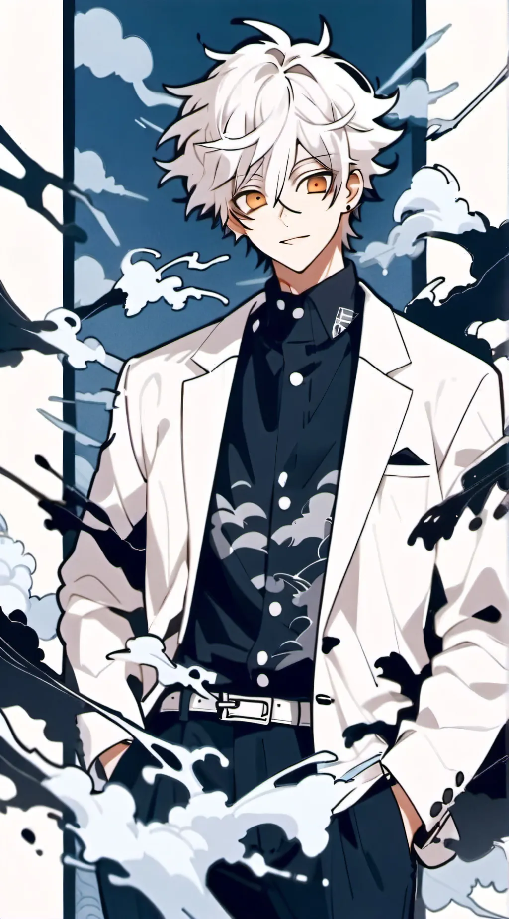 ai character: kny andA.S.combine background