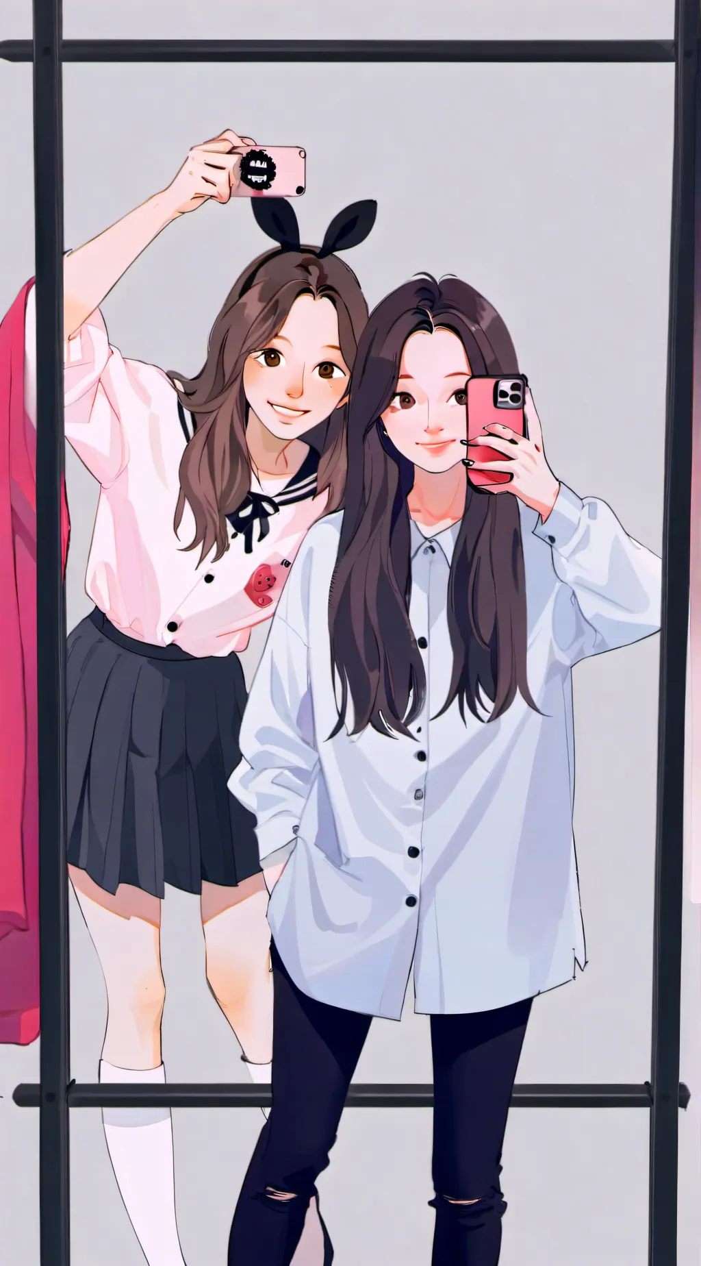 ai character: Sky and amy background