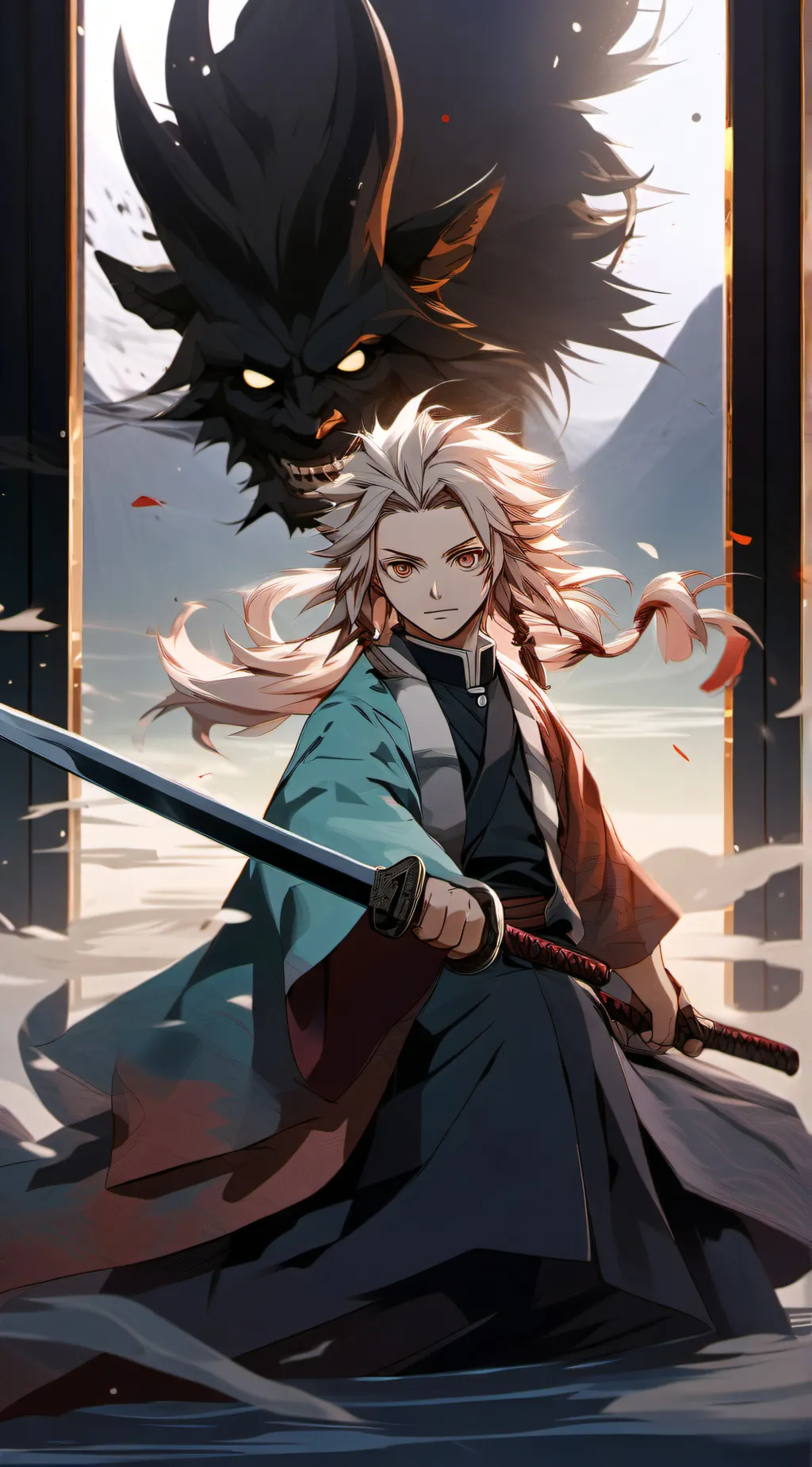 ai character: Katana background