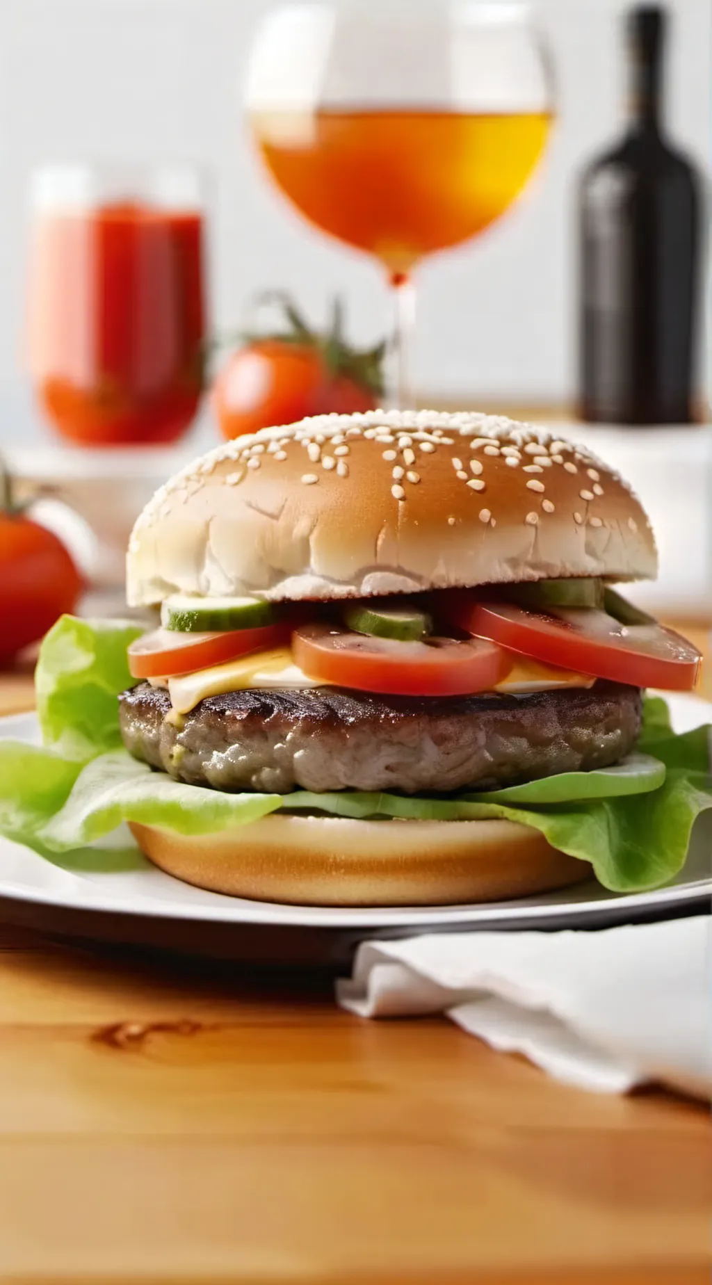 ai character: cheeseburger  background