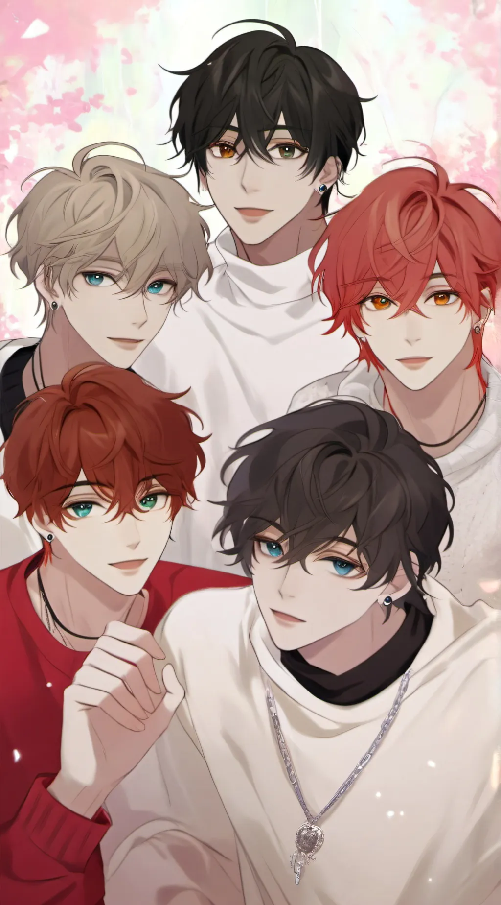 ai character: Tim Tom mat AJ Sam background