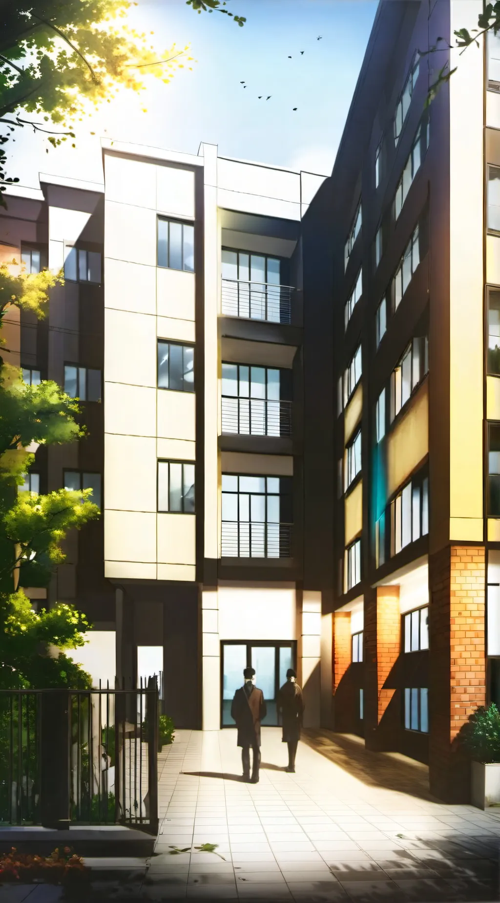 ai character:  school no food  background