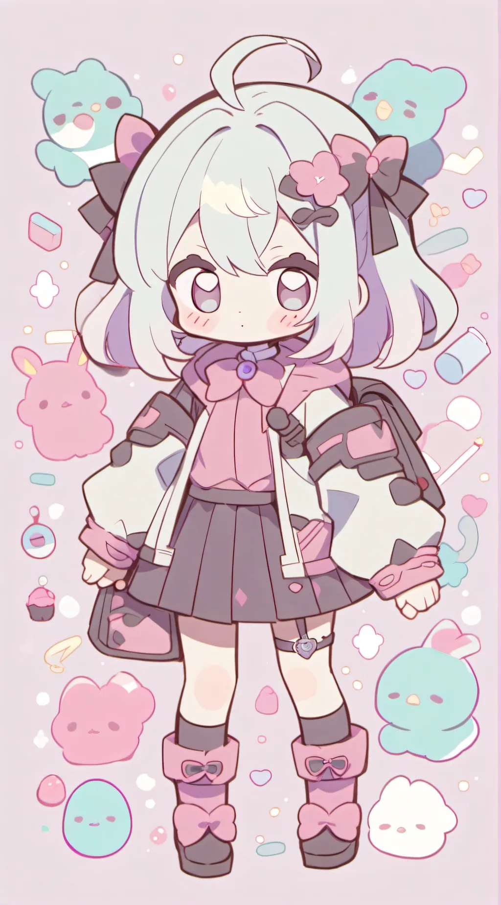 ai character: mina  background