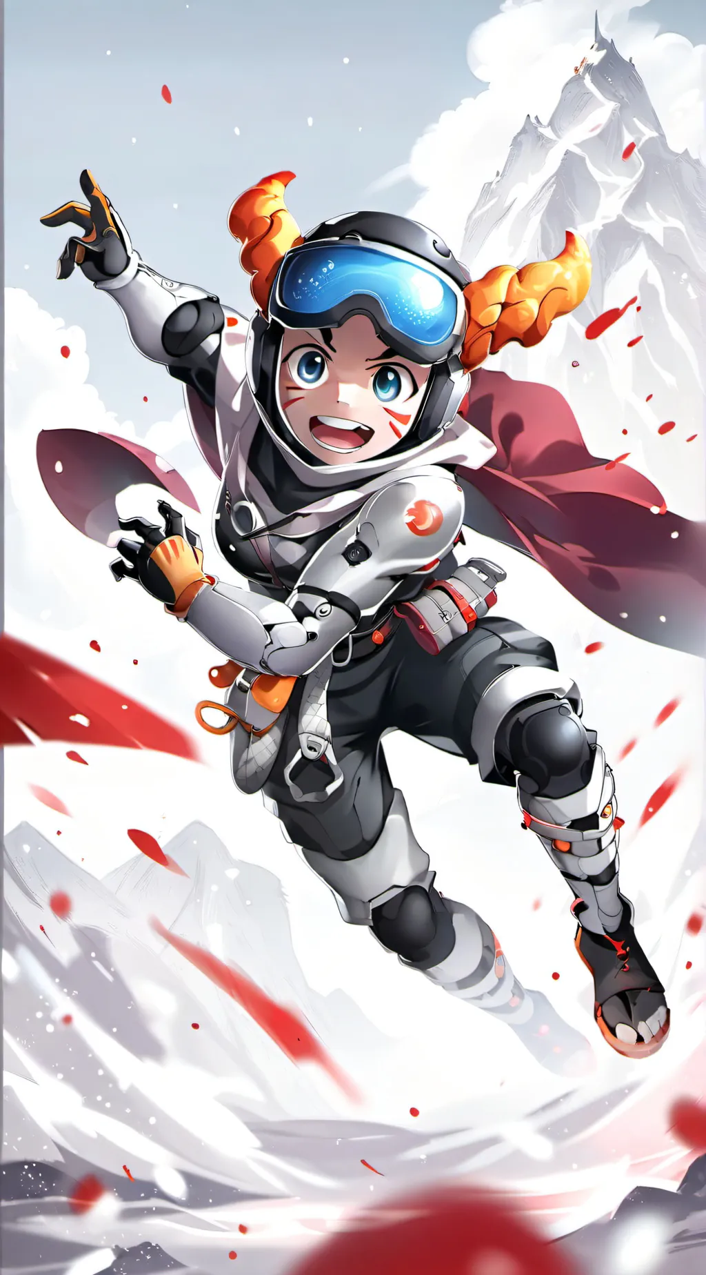 ai character: superhero deku background