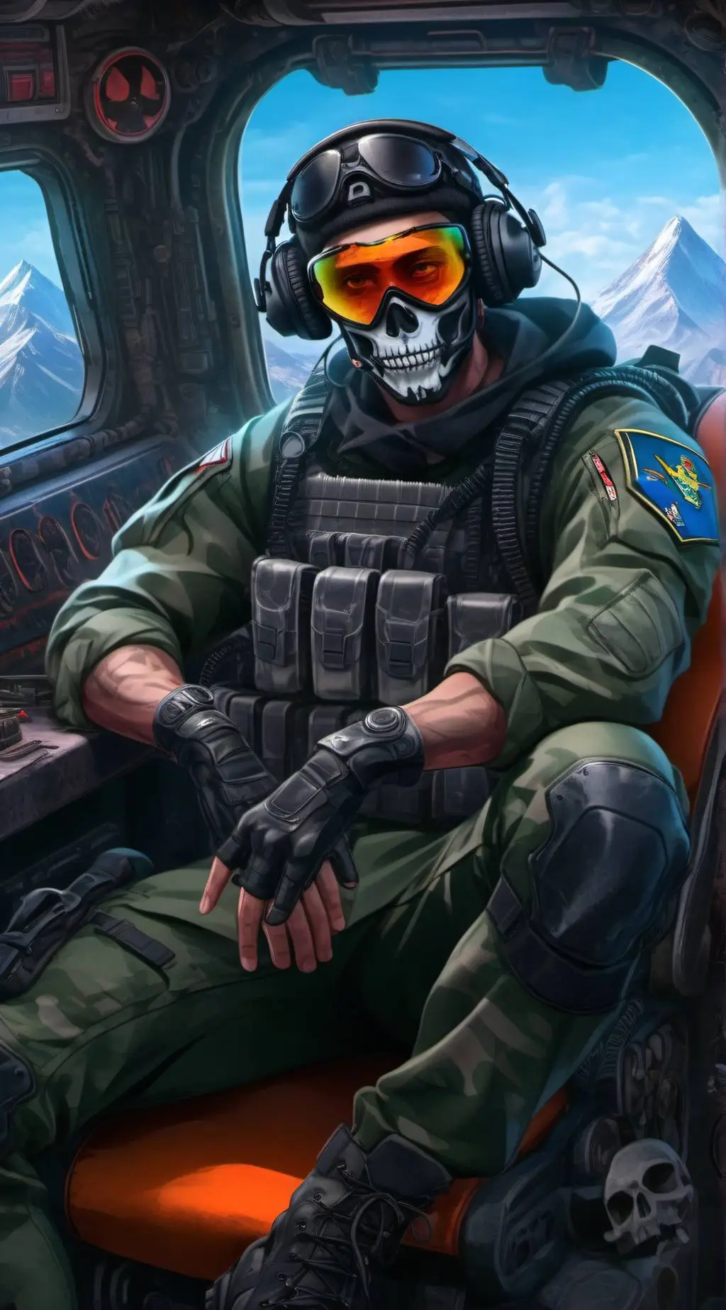 ai character: Simon Ghost Riley background