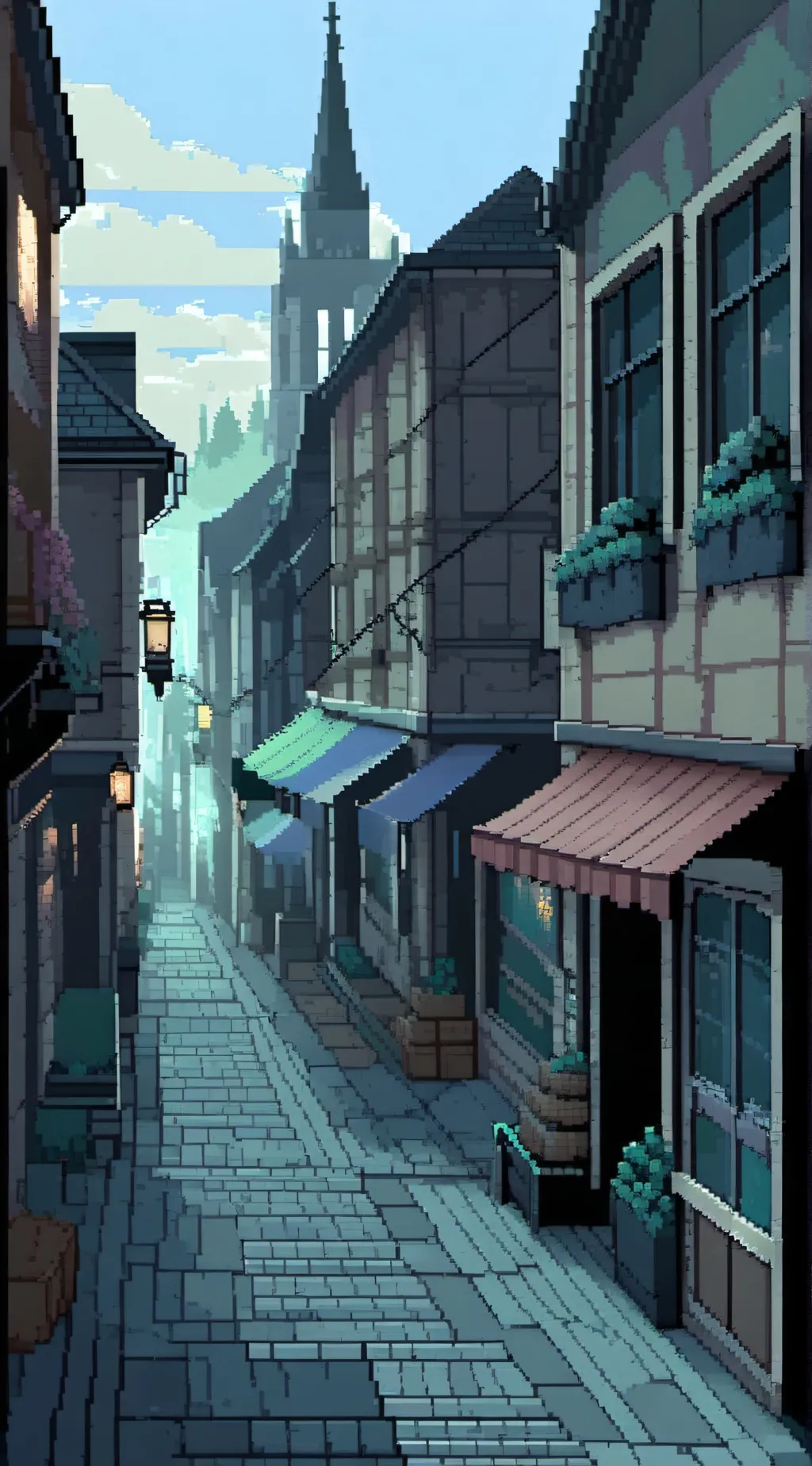 ai character: the weird town background