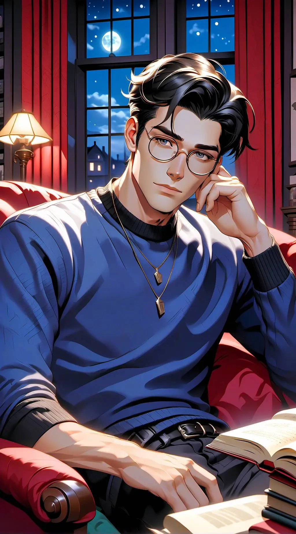 ai character: 明瀚 background