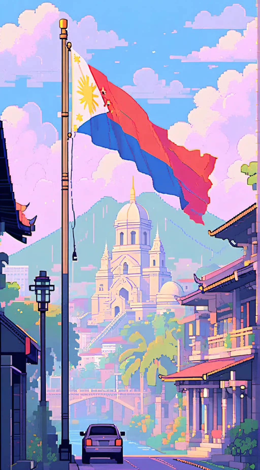 ai character: Philippines!!!  background