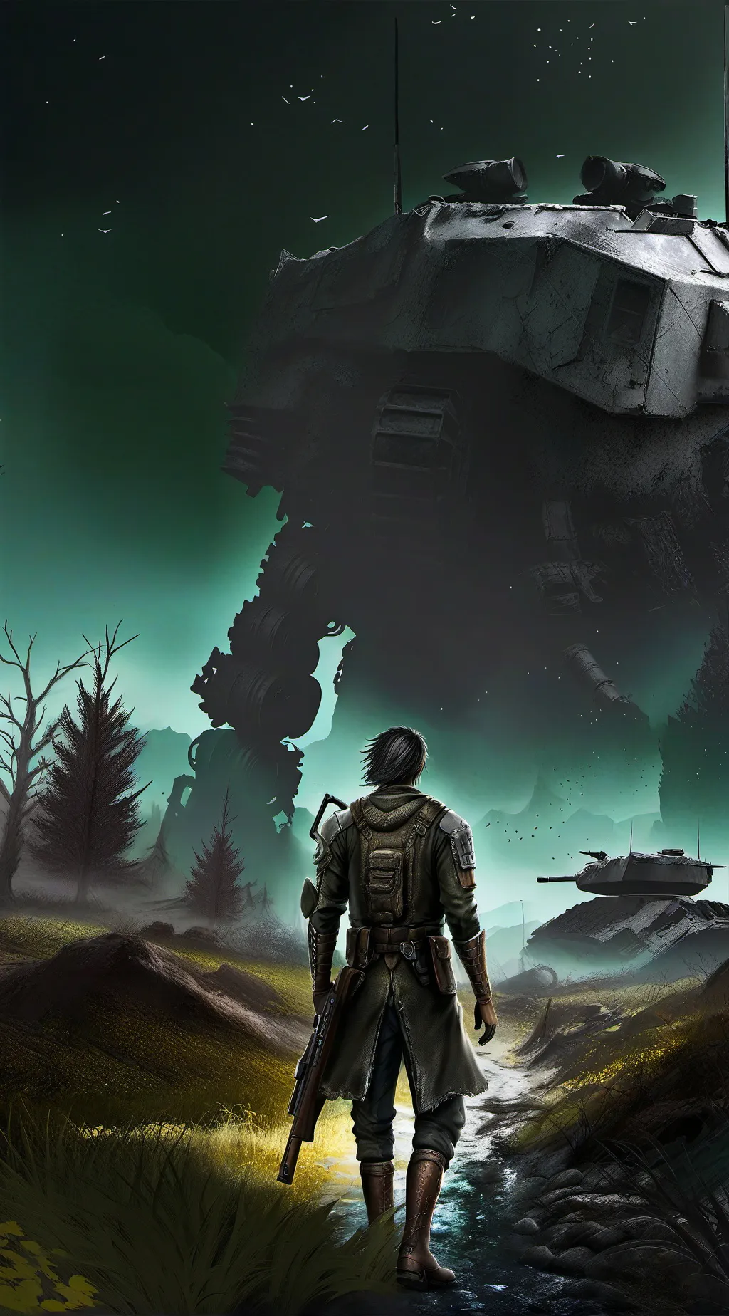 ai character: world war III background