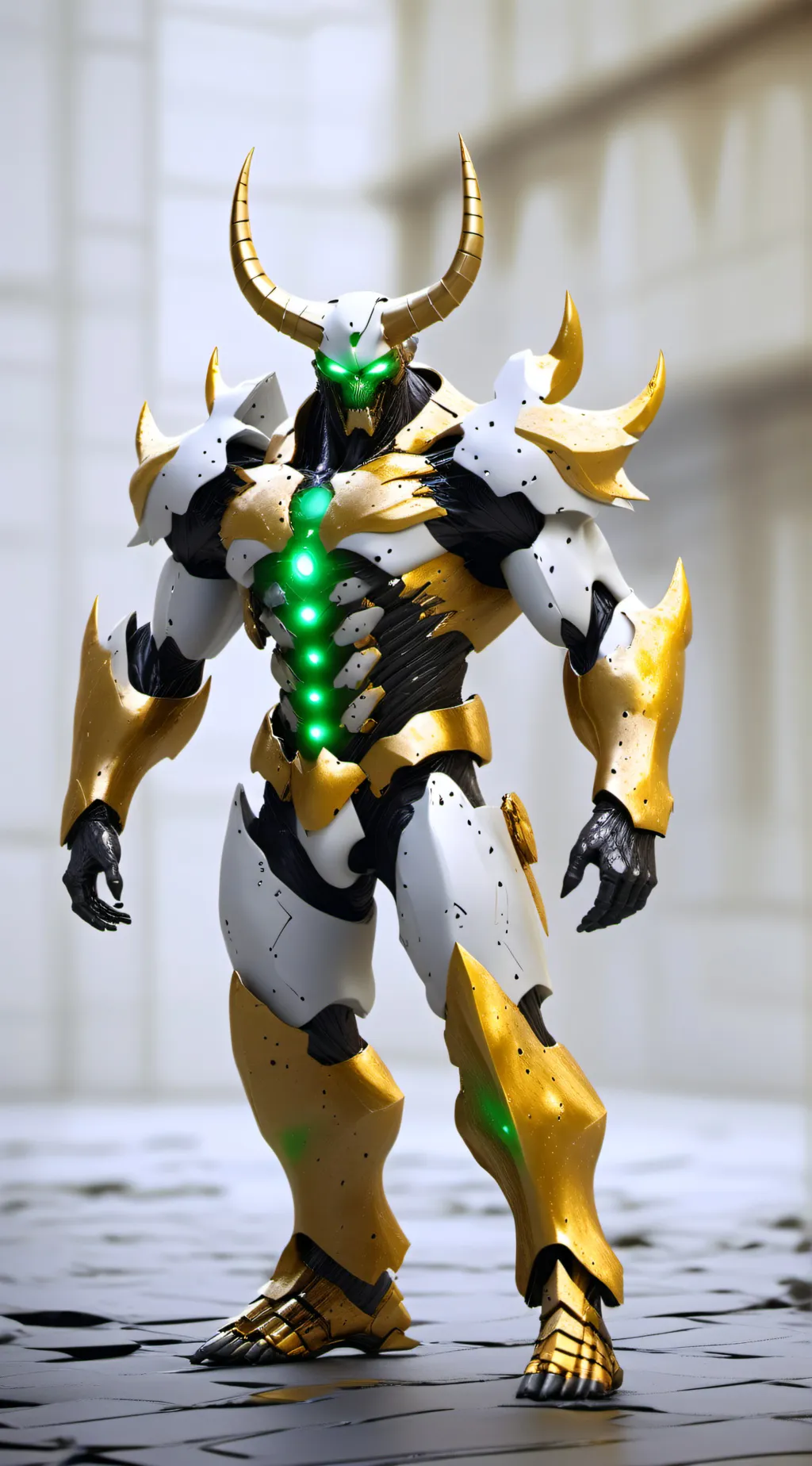 ai character: Golden background