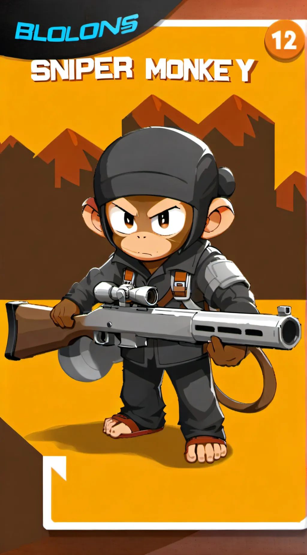 ai character: Sniper monkey background