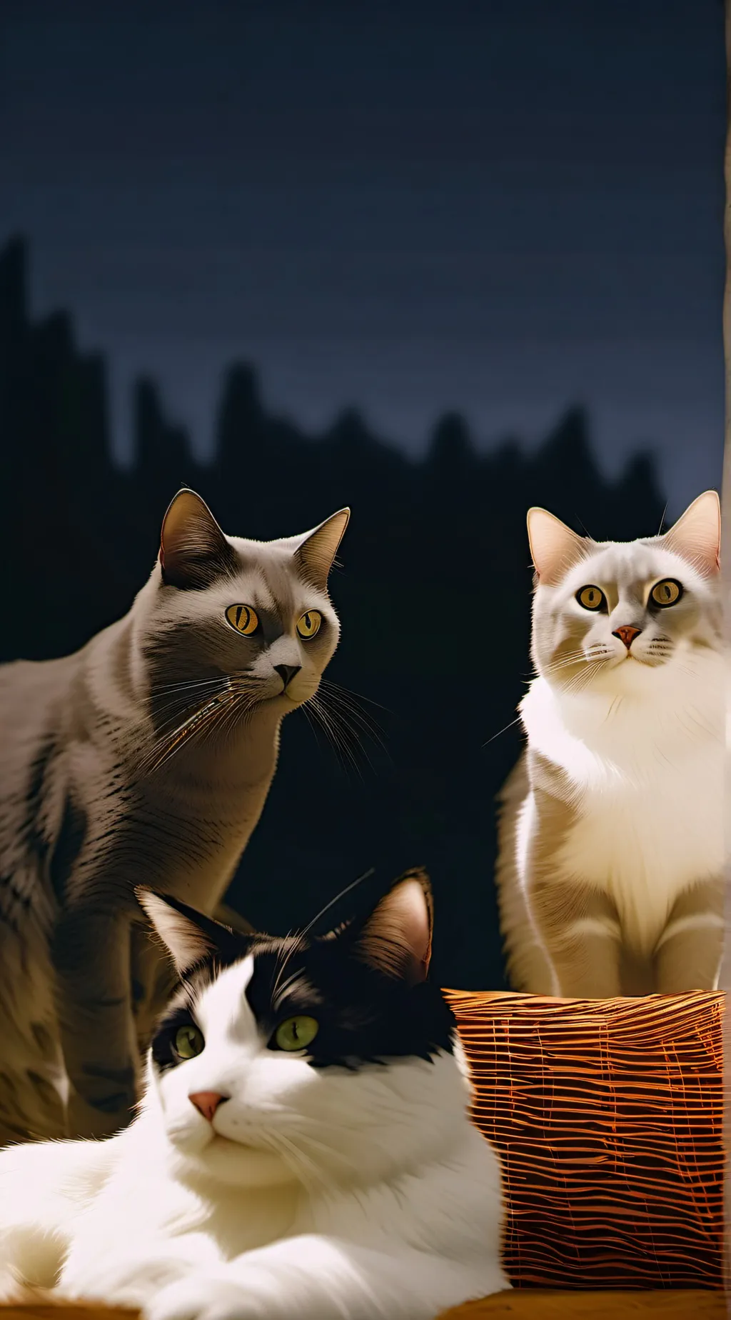 ai character: Cats background