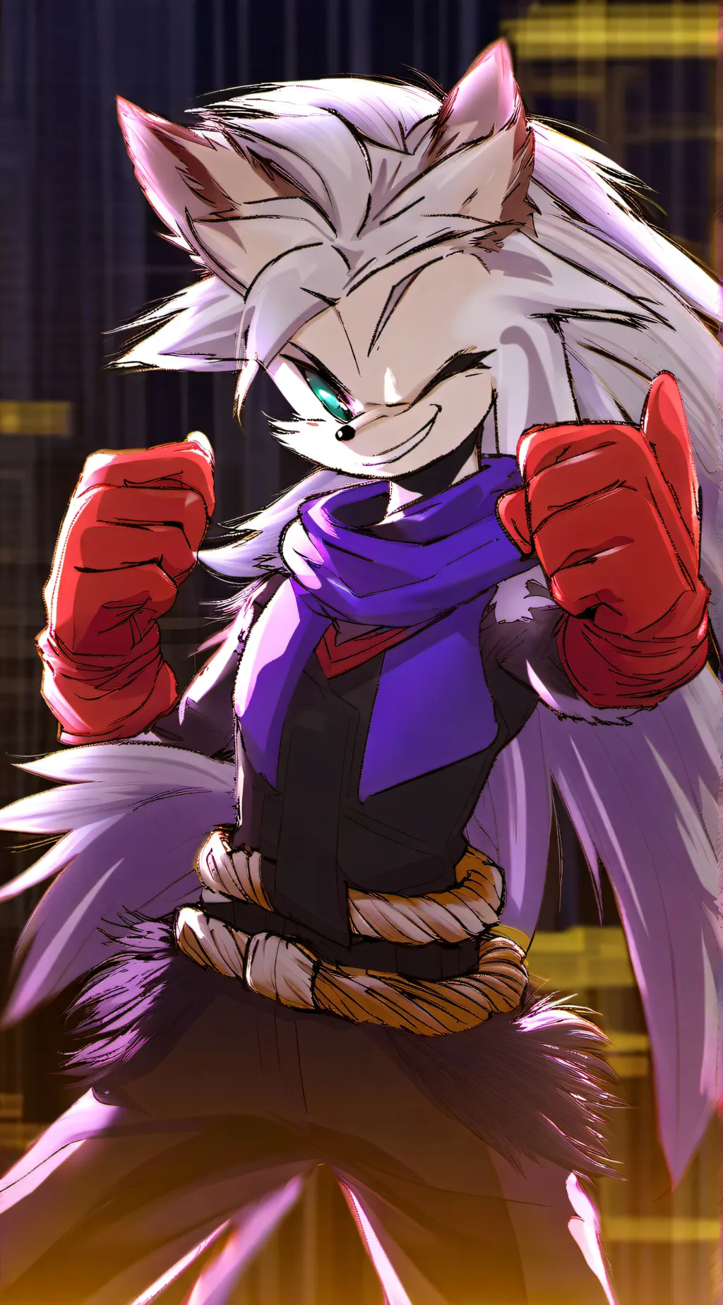 ai character: Sonic dust background