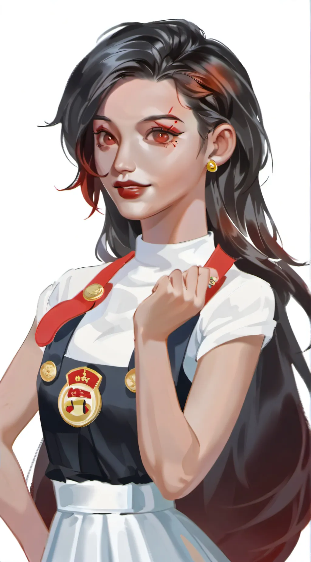 ai character: Bacon girl  background